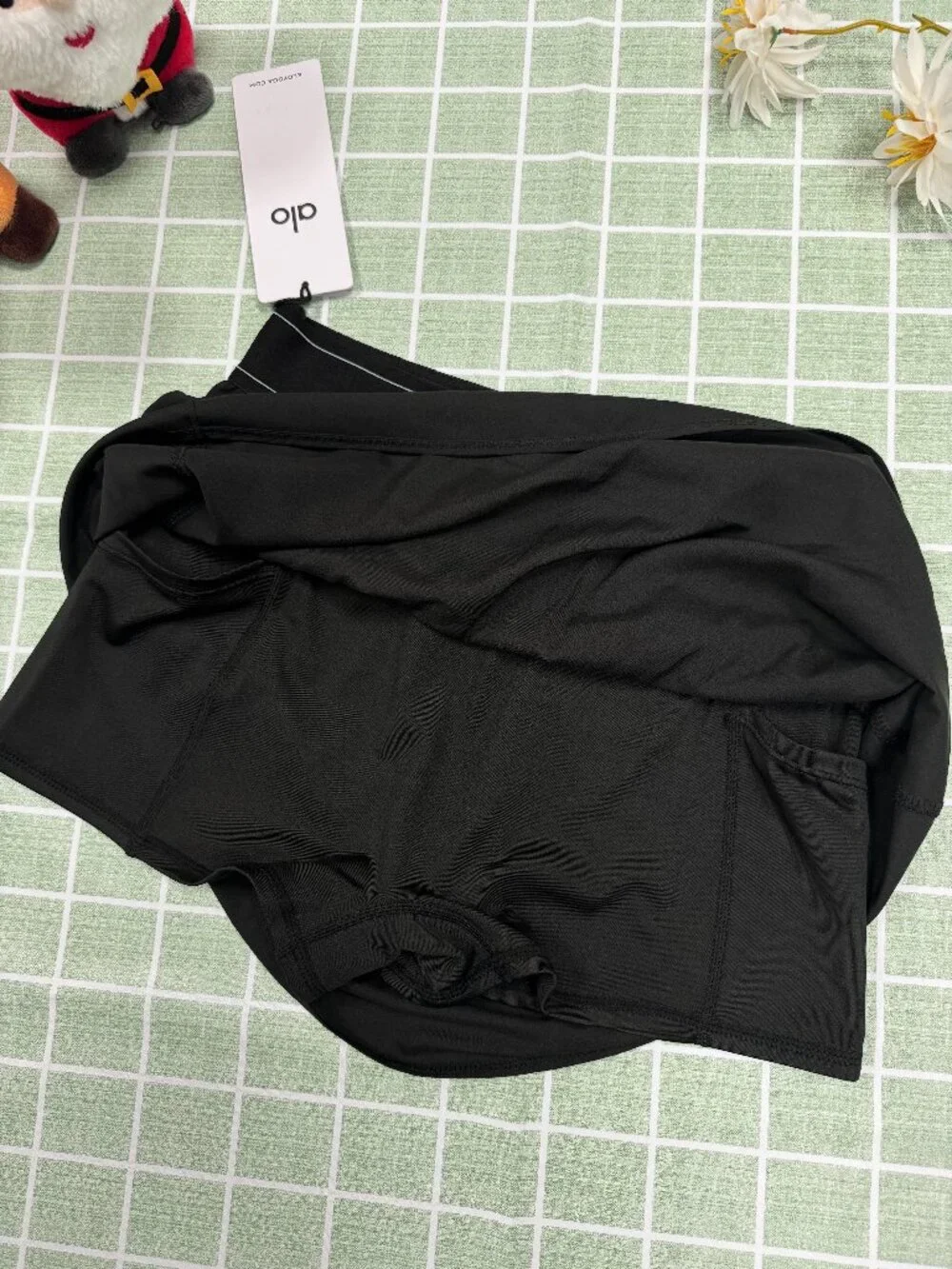 🏖️ALO Yoga Match Point Tennis Skirt Black💘Court to everyday style
